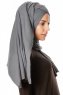 Betul - Donker Grijs 1X Jersey Hijab - Ecardin