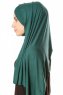 Betul - Donkergroen 1X Jersey Hijab - Ecardin