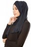 Betul - Zwart 1X Jersey Hijab - Ecardin