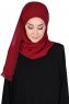 Carin - Bordeaux Praktisch Chiffon Hijab