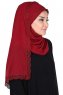 Carin - Bordeaux Praktisch Chiffon Hijab