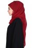 Carin - Bordeaux Praktisch Chiffon Hijab