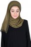 Carin - Khaki Praktisch Chiffon Hijab