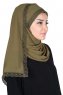 Carin - Khaki Praktisch Chiffon Hijab