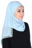 Carin - Lichtblauw Praktisch Chiffon Hijab