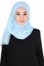Carin - Lichtblauw Praktisch Chiffon Hijab