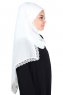 Carin - Offwhite Praktisch Chiffon Hijab