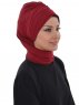 Carmen Bordeaux Instant One-Piece Praktisk Hijab Ayse Turban 325407-3