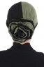 Clara - Zwart & Khaki Katoen Turban