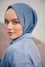 Silky Plain - Blauw Hijab