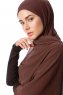 Derya - Bruin Praktisch Chiffon Hijab
