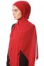 Derya - Kastanjebruin Praktisch Chiffon Hijab