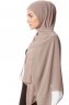Derya - Licht Taupe Praktisch Chiffon Hijab