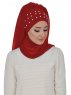 Diana Röd Praktisk Hijab Ayse Turban 326218-2