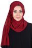 Disa - Bordeaux Praktisch Chiffon Hijab