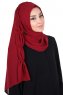 Disa - Bordeaux Praktisch Chiffon Hijab