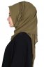 Disa - Khaki Praktisch Chiffon Hijab