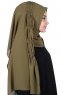 Disa - Khaki Praktisch Chiffon Hijab