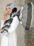 Dounia - Zwart Gevormde Hijab - Sal Evi