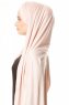 Duru - Oudroze & Beige Jersey Hijab