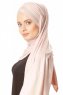 Duru - Oudroze & Licht Taupe Jersey Hijab