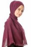 Ebru - Purper Katoenen Hijab