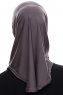 Elif - Anthracite Sport Hijab - Ecardin