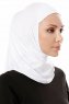 Elif - Wit Sport Hijab - Ecardin
