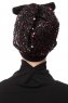 Enfleda - Zwart & Bordeaux Turban