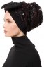Enfleda - Zwart & Bordeaux Turban
