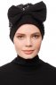 Enfleda - Zwart & Lichtgrijs Turban