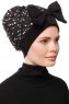 Enfleda - Zwart & Lichtgrijs Turban