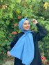 Ermina - Blauw Katoenen Hijab - Mirach