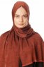 Esana - Baksteenrood Hijab - Madame Polo