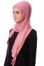 Eslem - Donker Roze Pile Jersey Hijab - Ecardin