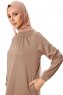 Esra - Taupe Jurk - Miss Halima