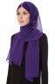Evren - Purper Chiffon Hijab