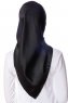 Eylul - Zwart Plein Rayon Hijab