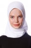 Eylul - Wit Plein Rayon Hijab