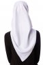 Eylul - Wit Plein Rayon Hijab