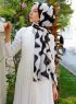 Faizah - Zwart Gevormde Hijab - Sal Evi