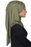Filippa - Khaki Katoenen Praktisch Hijab - Ayse Turban
