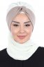 Gill - Creme & Taupe Praktisch Hijab