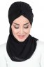Gill - Zwart & Zwart Praktisch Hijab