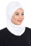 Gill - Wit & Wit Praktisch Hijab