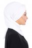 Gill - Wit & Wit Praktisch Hijab