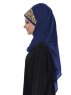 Gina Marinblå Praktisk One-Piece Hijab Ayse Turban 3241123-3