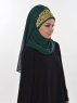 Gina Mörkgrön Praktisk Hijab Ayse Turban 324104c