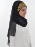 Gina Svart Praktisk One-Piece Hijab Ayse Turban 324101b