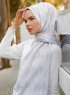 Grijs Bladpatroon Hijab - Sal Evi